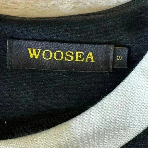 Woosea women’s black and white color block medium dress formal businesse… - Picture 7 of 14